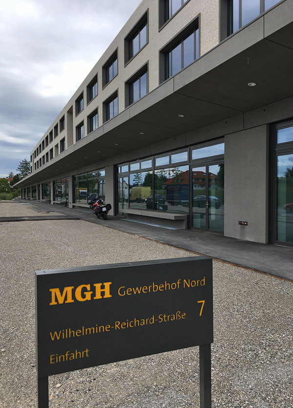 Gebäudeansicht Münchner Gewerbehof Nord, Standort der IBEKOR GmbH